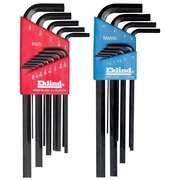 Eklind 22 Piece Combination (SAE and Metric) Long Hex-L Key Sets 10222